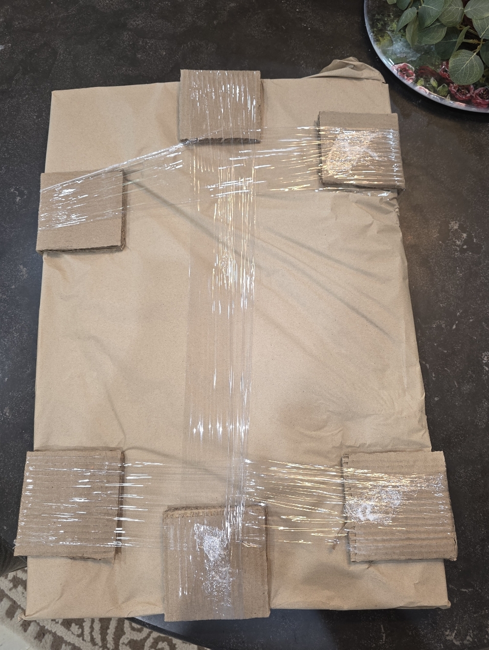 GREAT GIFT!! NEW IN BOX Hearth & Hand Brass Finish Bulletin Board - Cream Linen - Picture 8 of 12